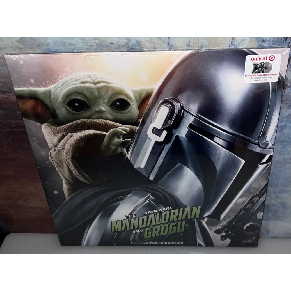 The Mandalorian and Grogu Vinyl Soundtrack Beskar Silver Target Exclusive New